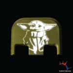 "BABY YODA" - Glock Rear Slide / Back Plate Cover, Gen 1-5 mod 17-41,45