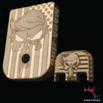 Trump Punisher Flag - Brass Glock Magazine Base Plate / Slide Plate Combo Set Gen 1-5 Models 17-41,44,45