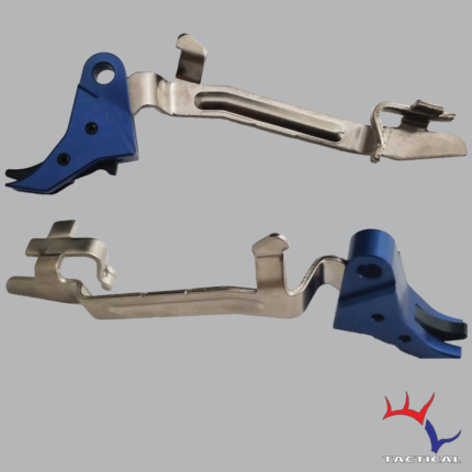Blue/Black Billet Trigger with Bar - Glock Compatible by TF Tactical