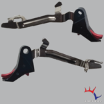 Black/Red Billet Trigger with Bar - Glock Compatible by TF Tactical