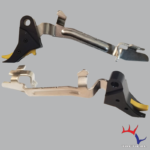 Black/Gold Billet Trigger with Bar - Glock Compatible by TF Tactical