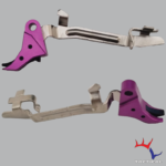 Purple/Black Billet Trigger with Bar - Glock Compatible by TF Tactical