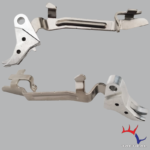 Silver/Silver Billet Trigger with Bar - Glock Compatible by TF Tactical