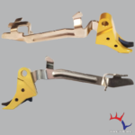 Gold/Black Billet Trigger with Bar - Glock Compatible by TF Tactical