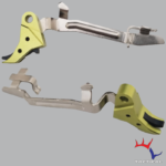 Zombie Green/Black Billet Trigger with Bar - Glock Compatible by TF Tactical